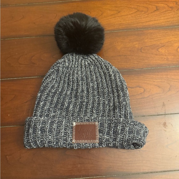 Love Your Melon Accessories - Love‎ Your Melon Cuffed Knit Beanie with Pom